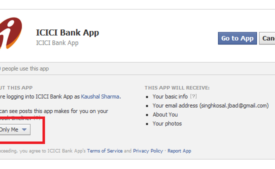 icici bank apps setting
