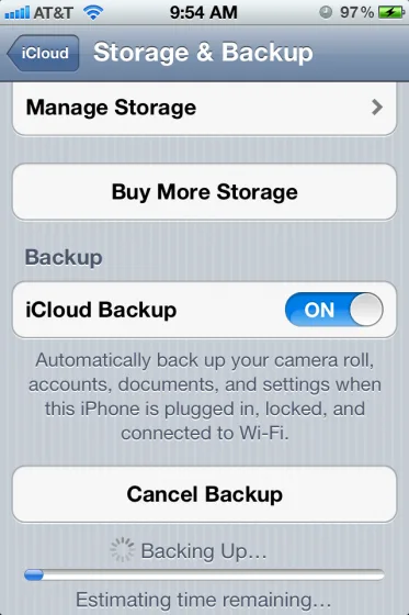 icloud backup