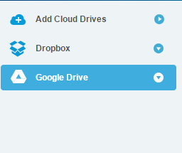 in the right sidebar google drive and dropbox