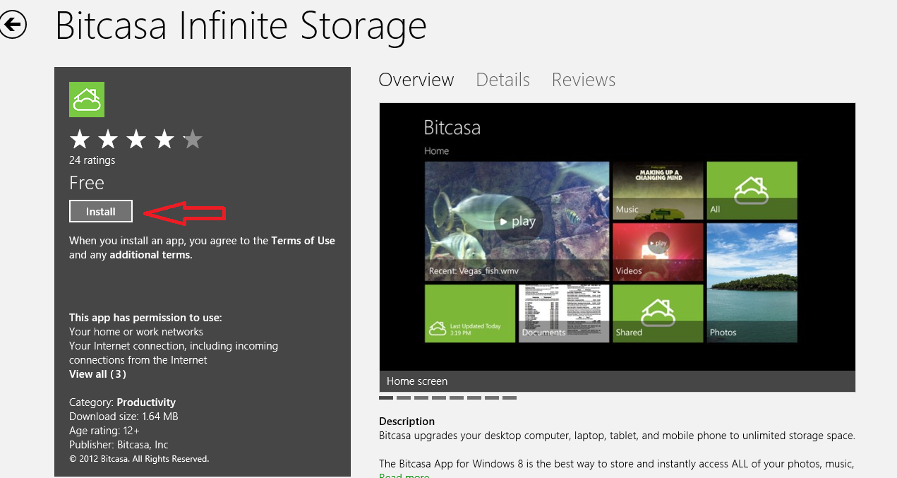 install Bitcasa app from windows store install bitcasa app from windows store