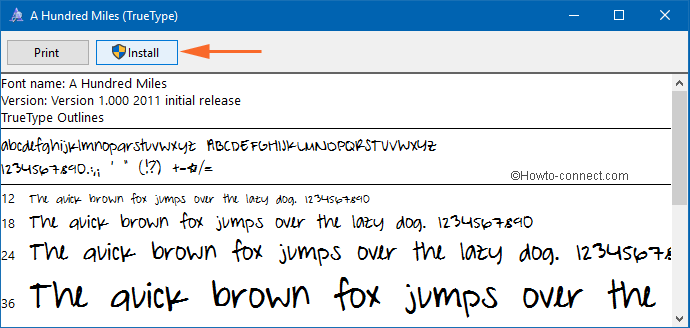 install a new font