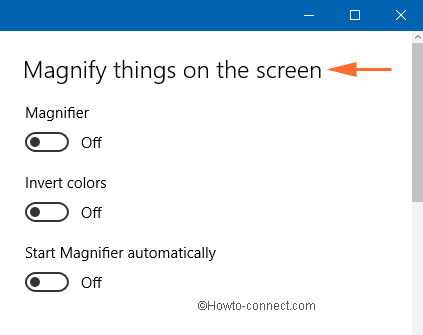 magnify things on the screen on ease of access settings