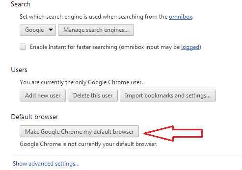 make chrome default browser make chrome default browser