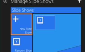 manage slide show in Backgrounds Wallpapers HD App on windows 10