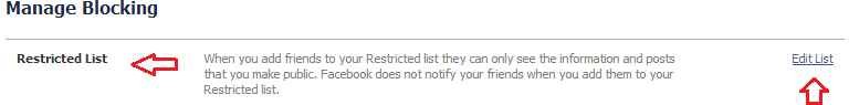 managing blocking in facebook managing blocking in facebook
