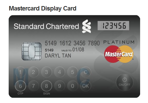 mastercard with display image