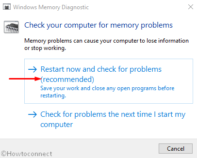 memory diagnostic