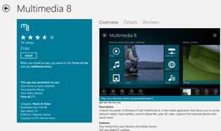 multimedia 8 windows 8 app for surface