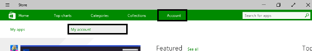 my account on windows store my account on windows store
