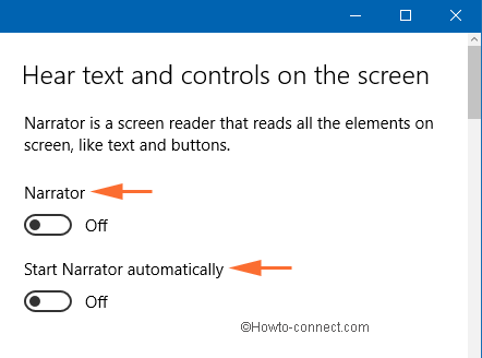 narrator slider to enable 1