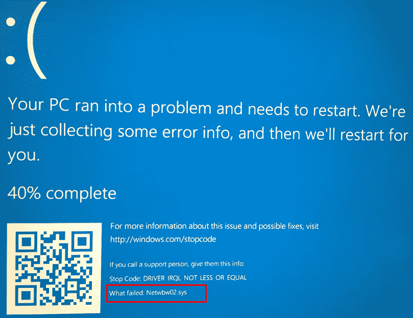 windows 10 blue error screen when turn on computer