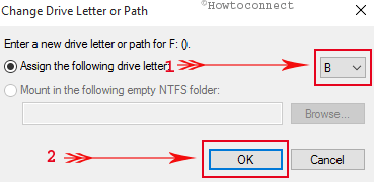 ok button on change drive letter or path ok button on change drive letter or path