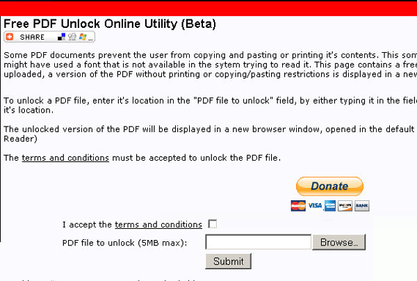 online pdf unlocker tool