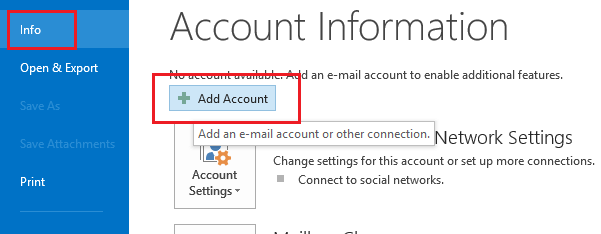 outlook 2013 add gmail account