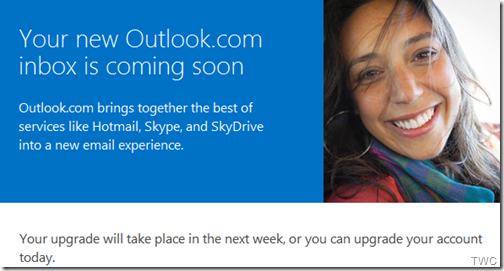 outlook account message image