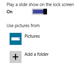 play a slideshow on the lock screen on windows 10