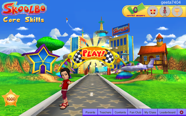 play button Skoolbo Core Skills Windows 8 App - Teach 4 -10 Years Kids with Fun