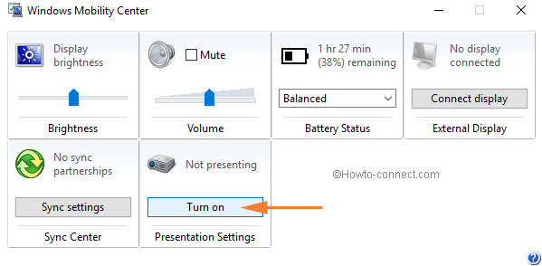 presentation settings tile