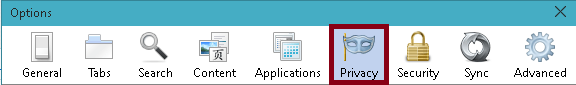 privacy menu in options window firefox privacy menu in options window firefox