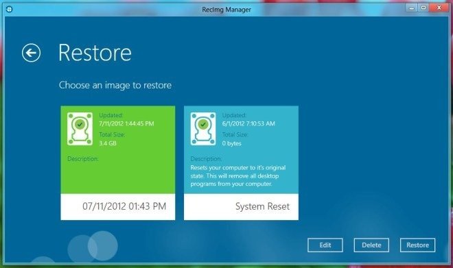 recimg tool restore to windows 8 recimg tool restore to windows 8