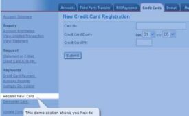 Register new credit card in HDFC Online