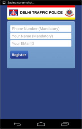 registration page