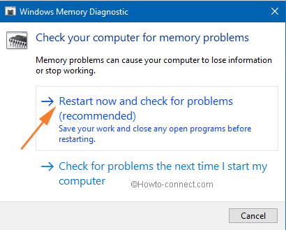restart now and check for problem restart now and check for problem