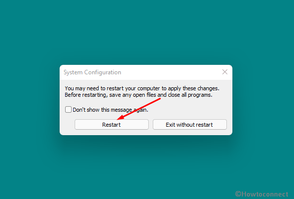 restart to turn off windows defender