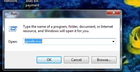 run dialogue box image