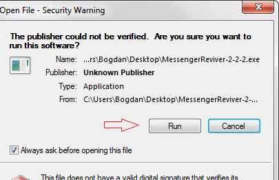 run live messenger app