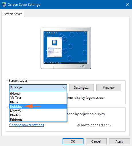 Screen Saver on Windows 10