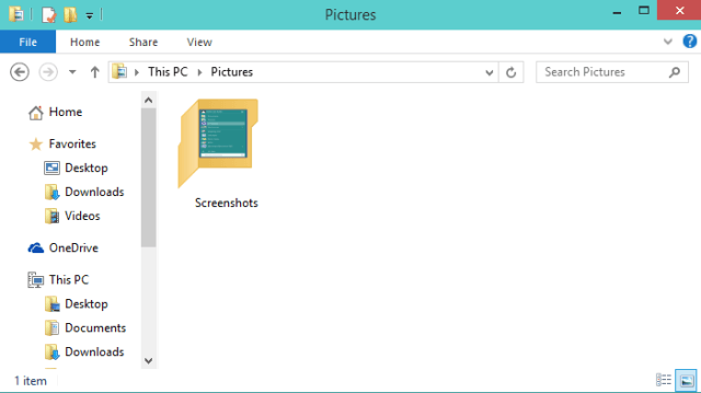 screenshot folder on Windows 10