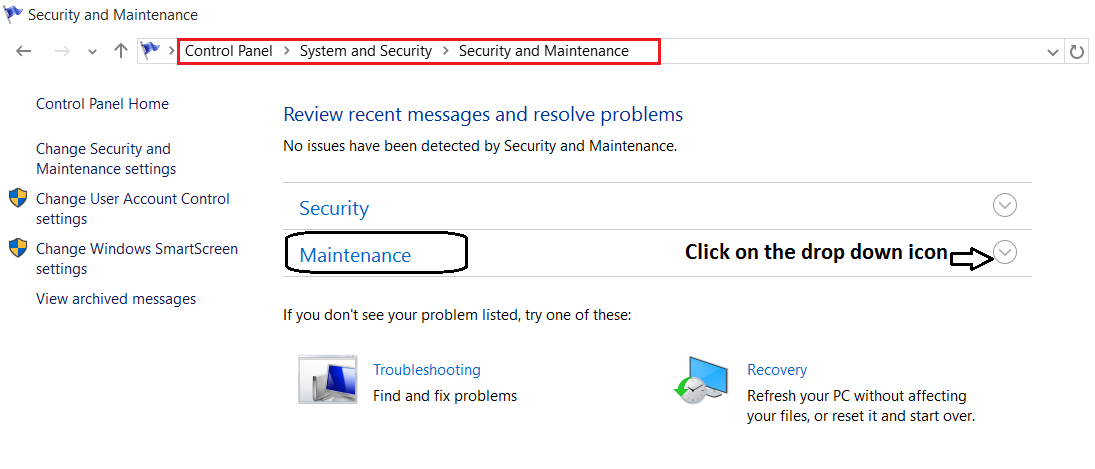 How to adjust Automatic Maintenance Settings in Windows 10