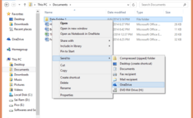 Add OneDrive to Send to Extended menu in Windows 8.1 - Tips