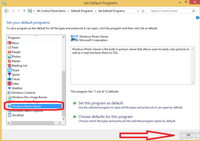 select Windows photo viewer Windows Photo Viewer Opens Very Slowly While Loading Images Fix