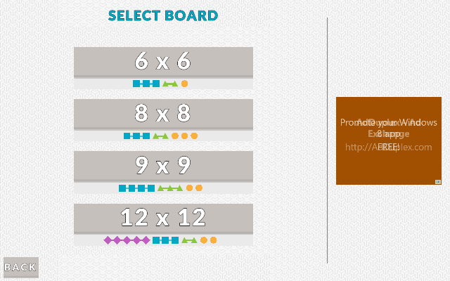 select board FlowDoku Windows 8 App - Play Sudoku like Mind-blowing Puzzle