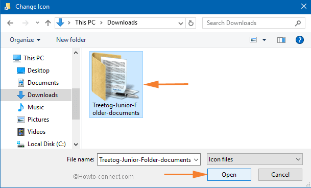 select it and click on Open button select it and click on Open button