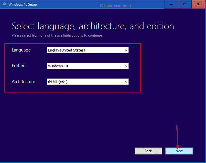 select language architecture and edition