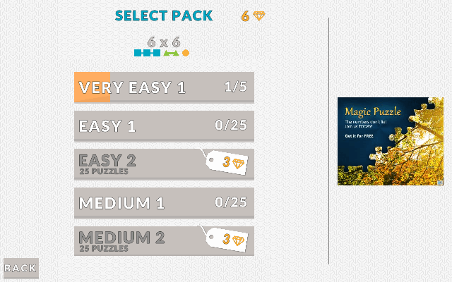 select level FlowDoku Windows 8 App - Play Sudoku like Mind-blowing Puzzle