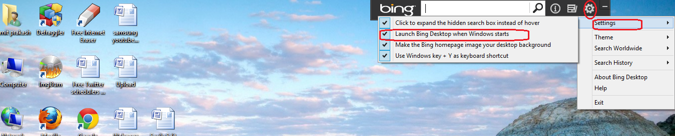 set bing homepage wallaper as windows 8 desktop background
