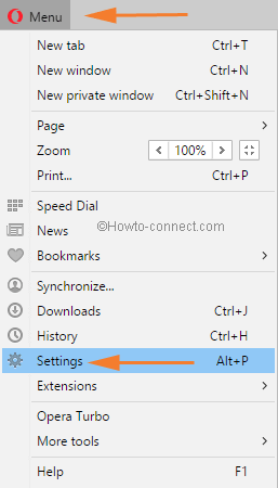 settings in opera browser settings in opera browser