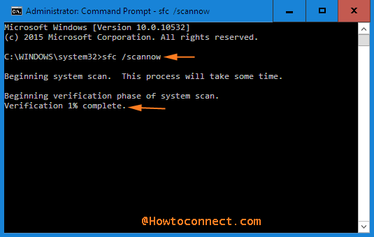 sfc scannow command in command prompt