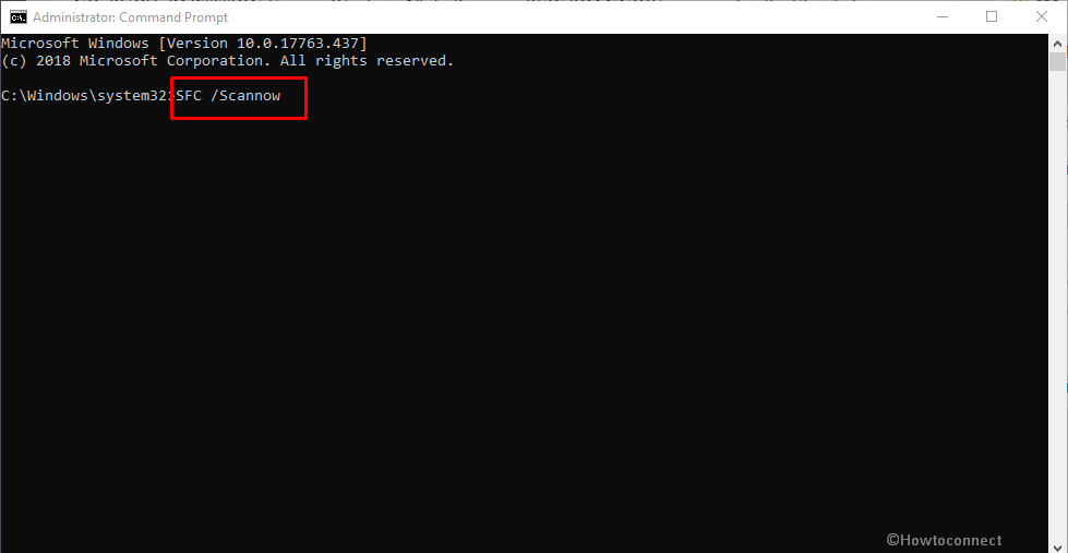 sfc /scannow in command prompt