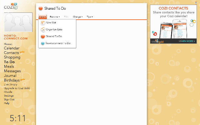 shared to do Cozi Family Organizer Windows 8 App - Manage Life in Better Way