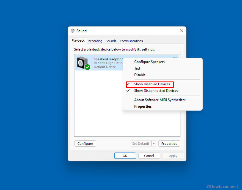 show disabled devices