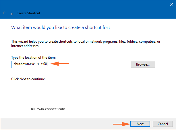 create Shutdown, Restart, Sleep Shortcut in Windows 10, 8