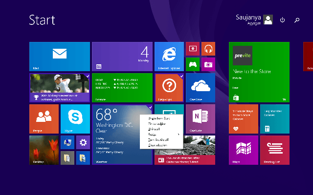 single tile Ultimate Guide To Personalize Windows 8.1 Start Screen