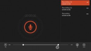 sound recorder app in windows 8.1