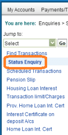 status enquiry
