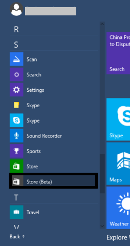 store beta on start menu windows 10 store beta on start menu windows 10